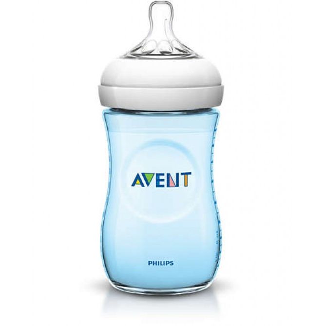 AVENT BIBERON NATURAL IN POLIPROPILENE DA 260 ML AZZURRO - Farmacia Artemisia di Montecuollo Dott. Angelo snc