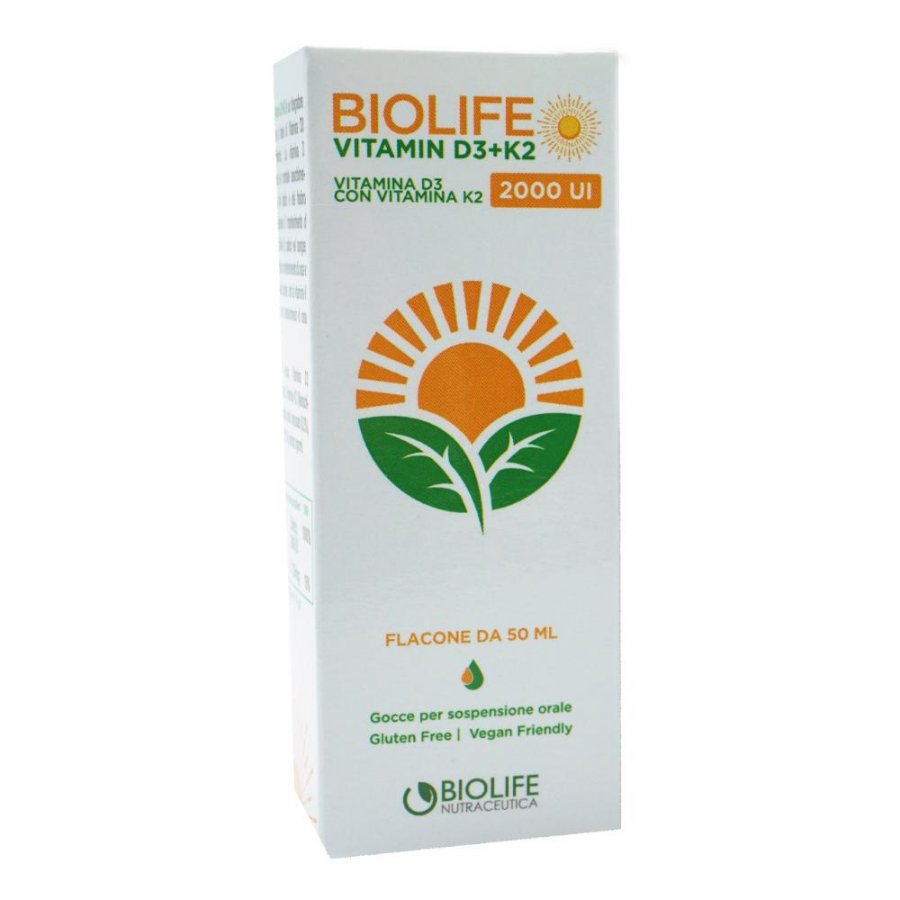 BIOLIFE D3+K2 GOCCE 50 ML - Farmacia Artemisia di Montecuollo Dott. Angelo snc