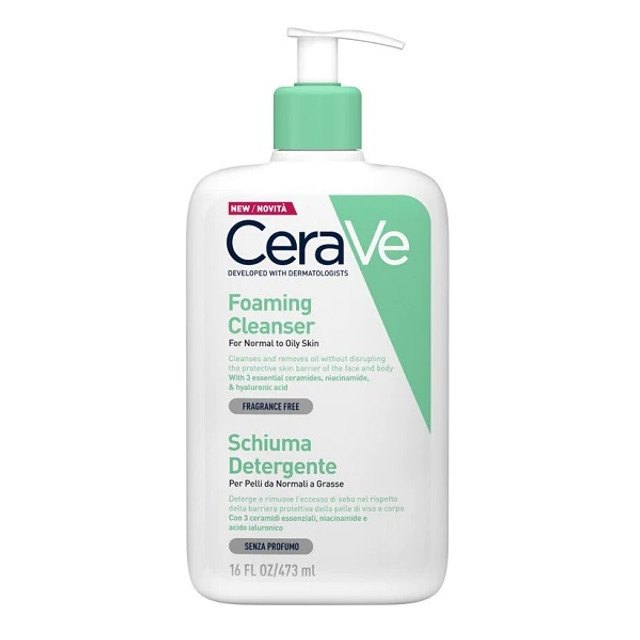CERAVE SCHIUMA DETERGENTE 473 ML CON CRAVATTINO - Farmacia Artemisia di Montecuollo Dott. Angelo snc