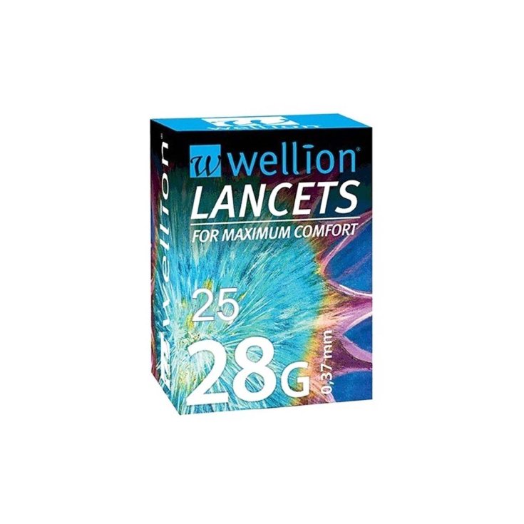 LANCETTE PUNGIDITO WELLION LANCET GAUGE 28 25 PEZZI - Farmacia Artemisia di Montecuollo Dott. Angelo snc