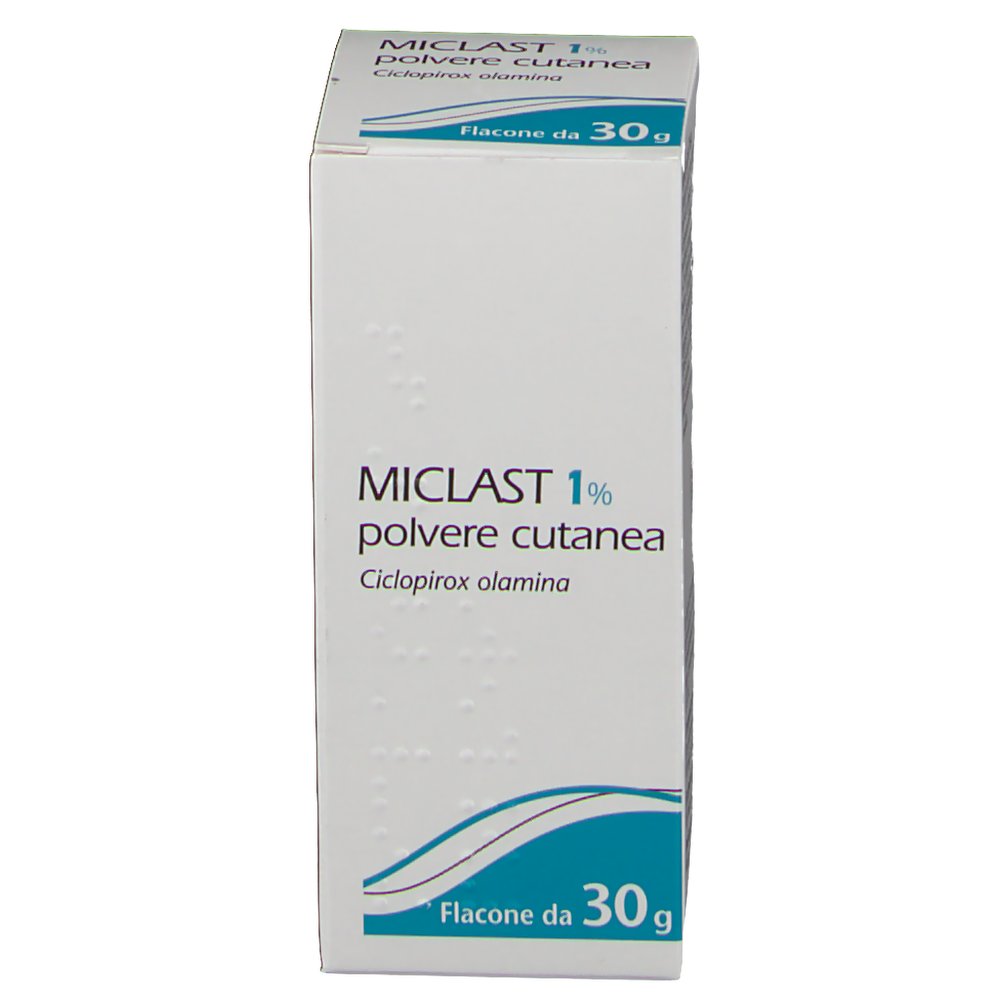 MICLAST*POLV CUT FL 30G 10MG/G - Farmacia Artemisia di Montecuollo Dott. Angelo snc
