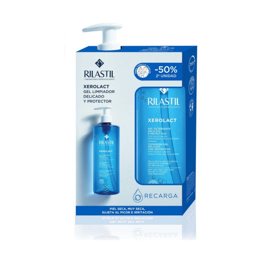 RILASTIL XEROLACT GEL DETERGENTE 750 ML + RICARICA 750 ML - Farmacia Artemisia di Montecuollo Dott. Angelo snc