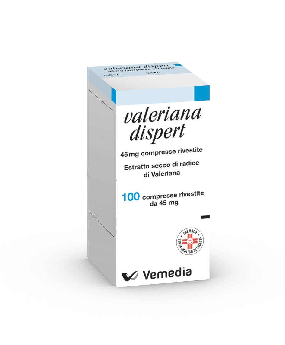 VALERIANA DISPERT*100CPR 45MG - Farmacia Artemisia di Montecuollo Dott. Angelo snc