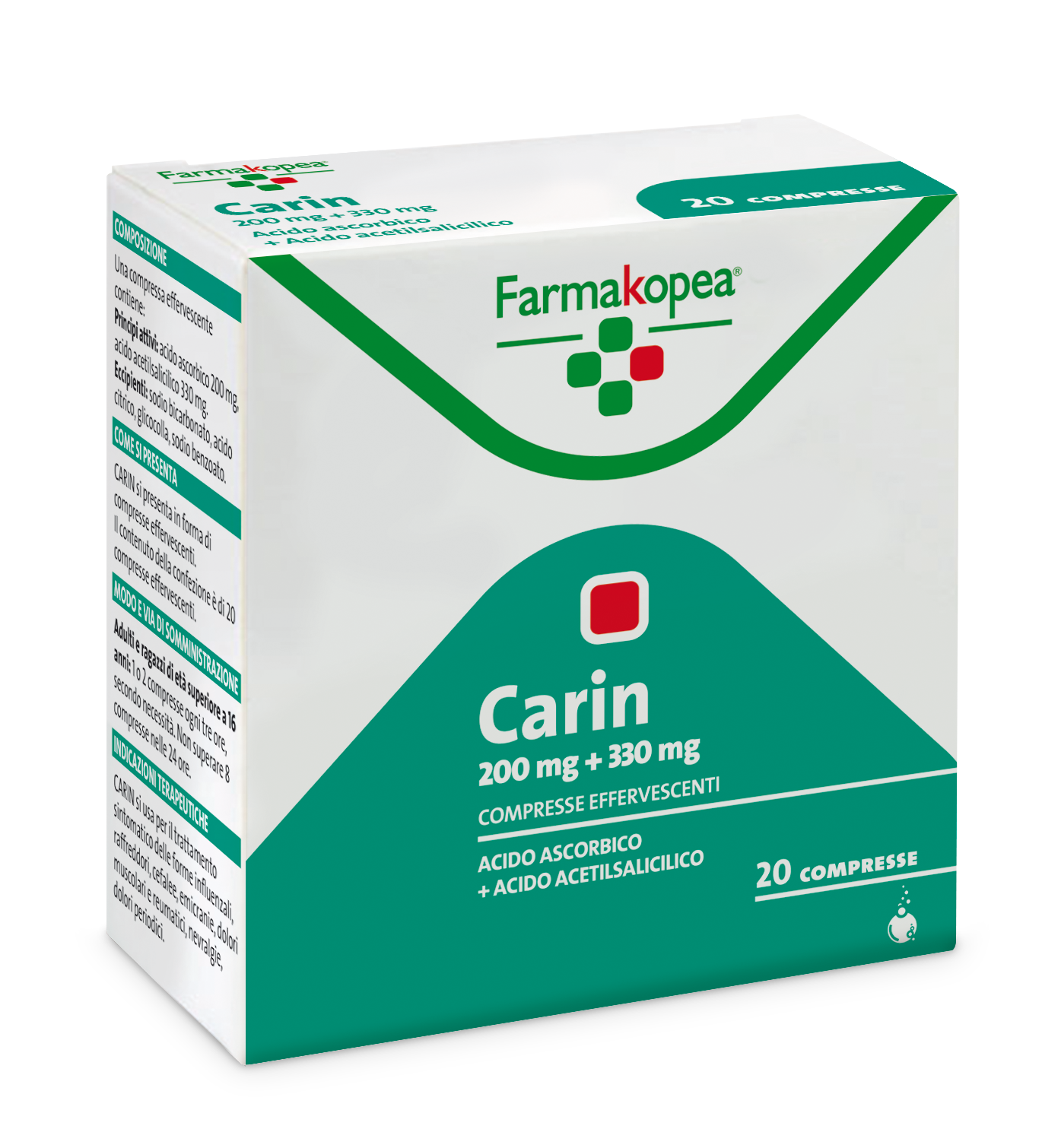 CARIN*20CPR EFF 330MG+200MG - Farmacia Artemisia di Montecuollo Dott. Angelo snc
