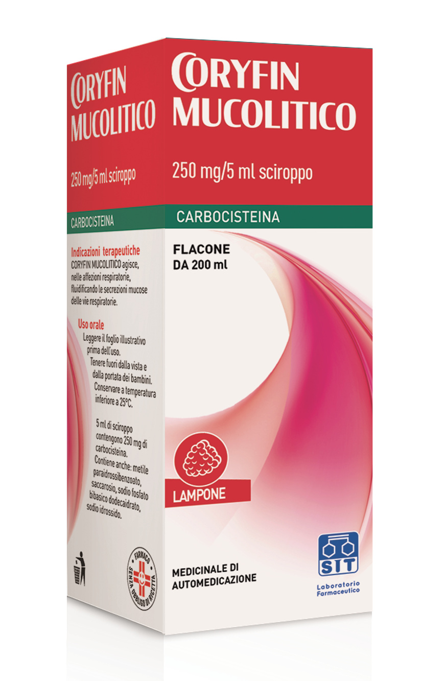 CORYFIN MUCOLITICO*SCIR 200ML - Farmacia Artemisia di Montecuollo Dott. Angelo snc