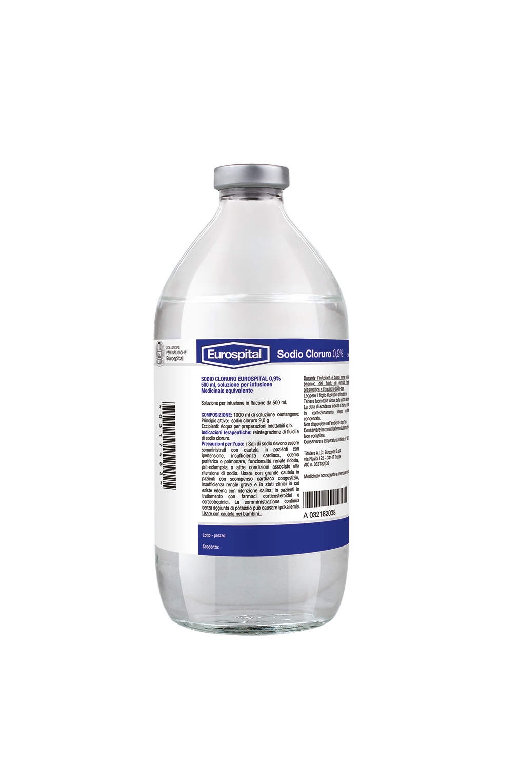 SODIO CLORURO EUROS*0,9% 250ML - Farmacia Artemisia di Montecuollo Dott. Angelo snc