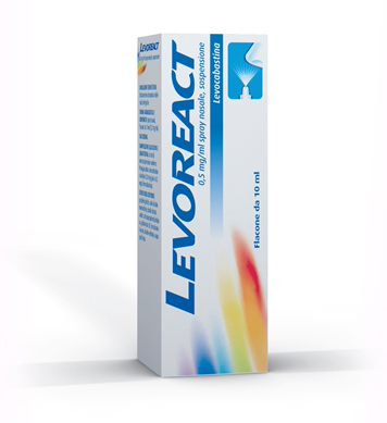 LEVOREACT*SPRAY NAS 10ML 0,5MG - Farmacia Artemisia di Montecuollo Dott. Angelo snc