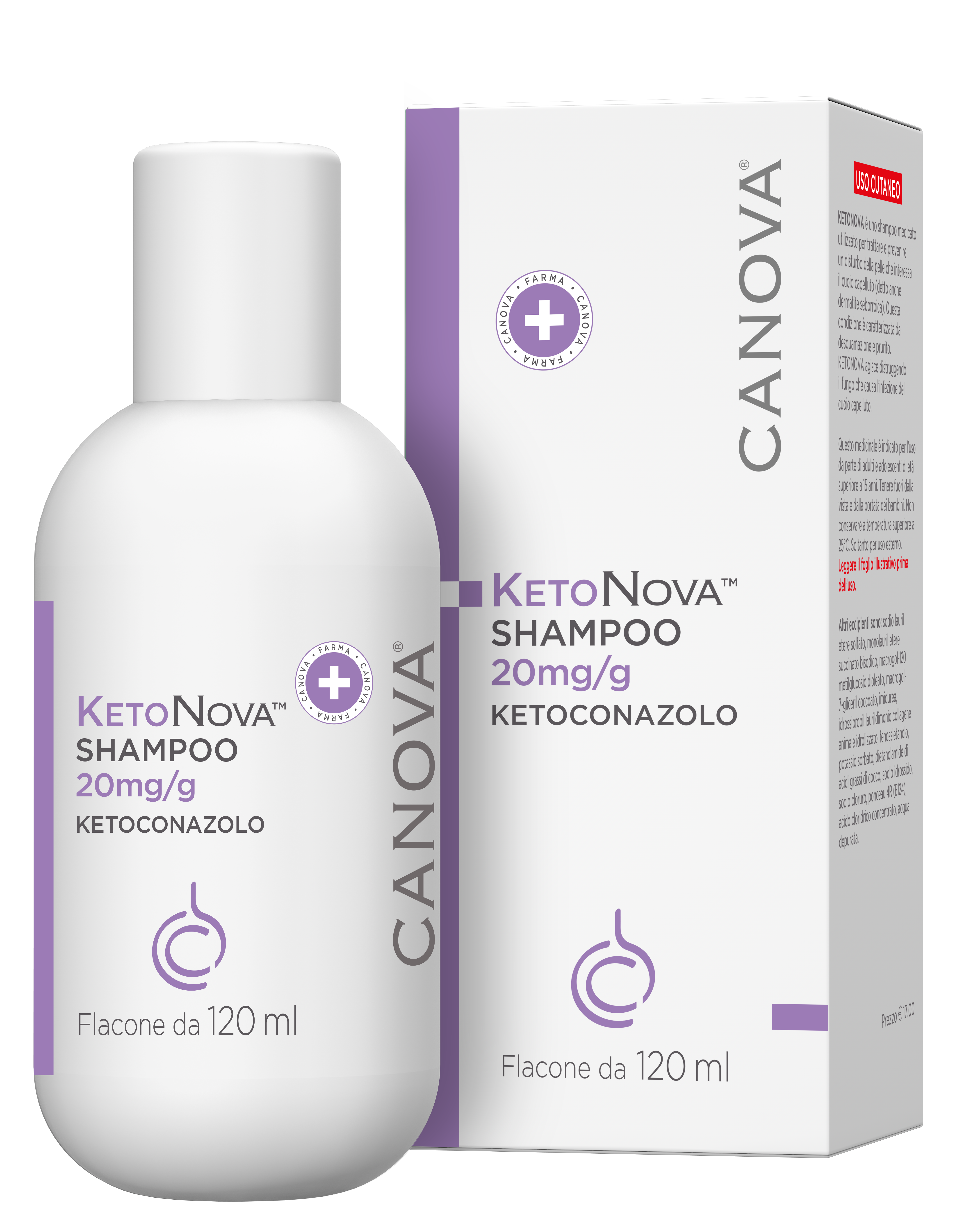 KETONOVA*SHAMPOO 120ML 20MG/G - Farmacia Artemisia di Montecuollo Dott. Angelo snc