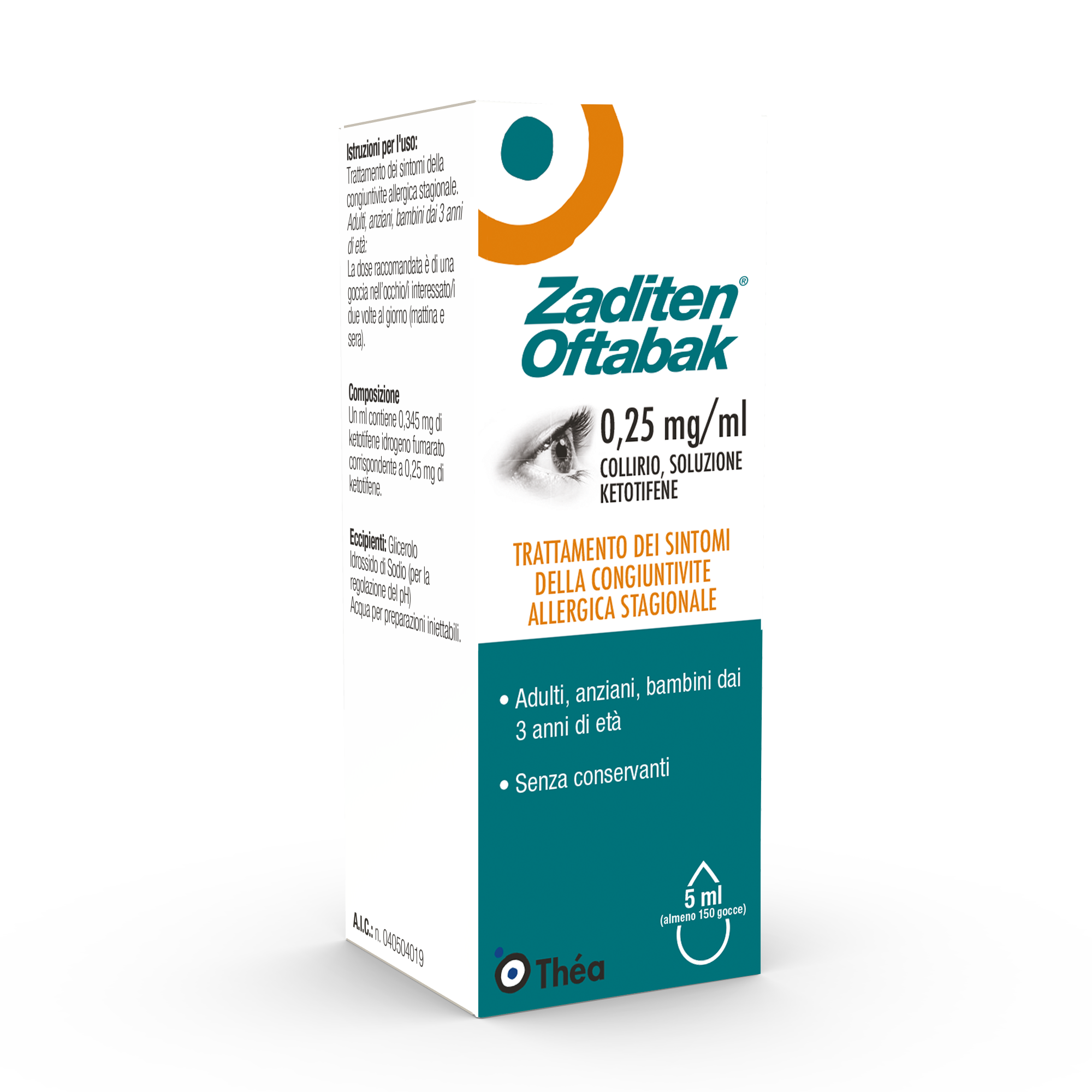 ZADITEN OFTABAK*COLLIRIO FL5ML - Farmacia Artemisia di Montecuollo Dott. Angelo snc