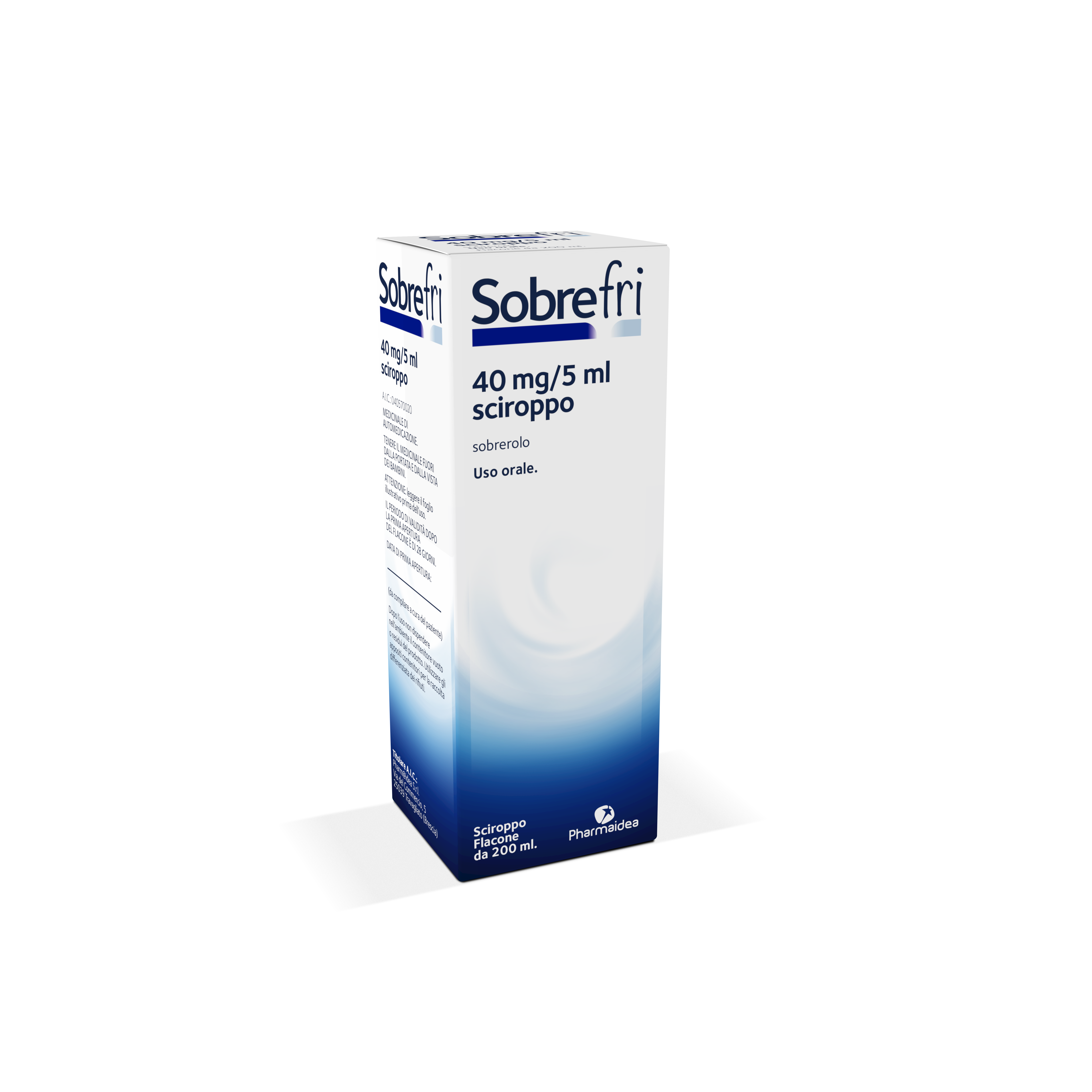 SOBREFRI*SCIR FL200ML 40MG/5ML - Farmacia Artemisia di Montecuollo Dott. Angelo snc