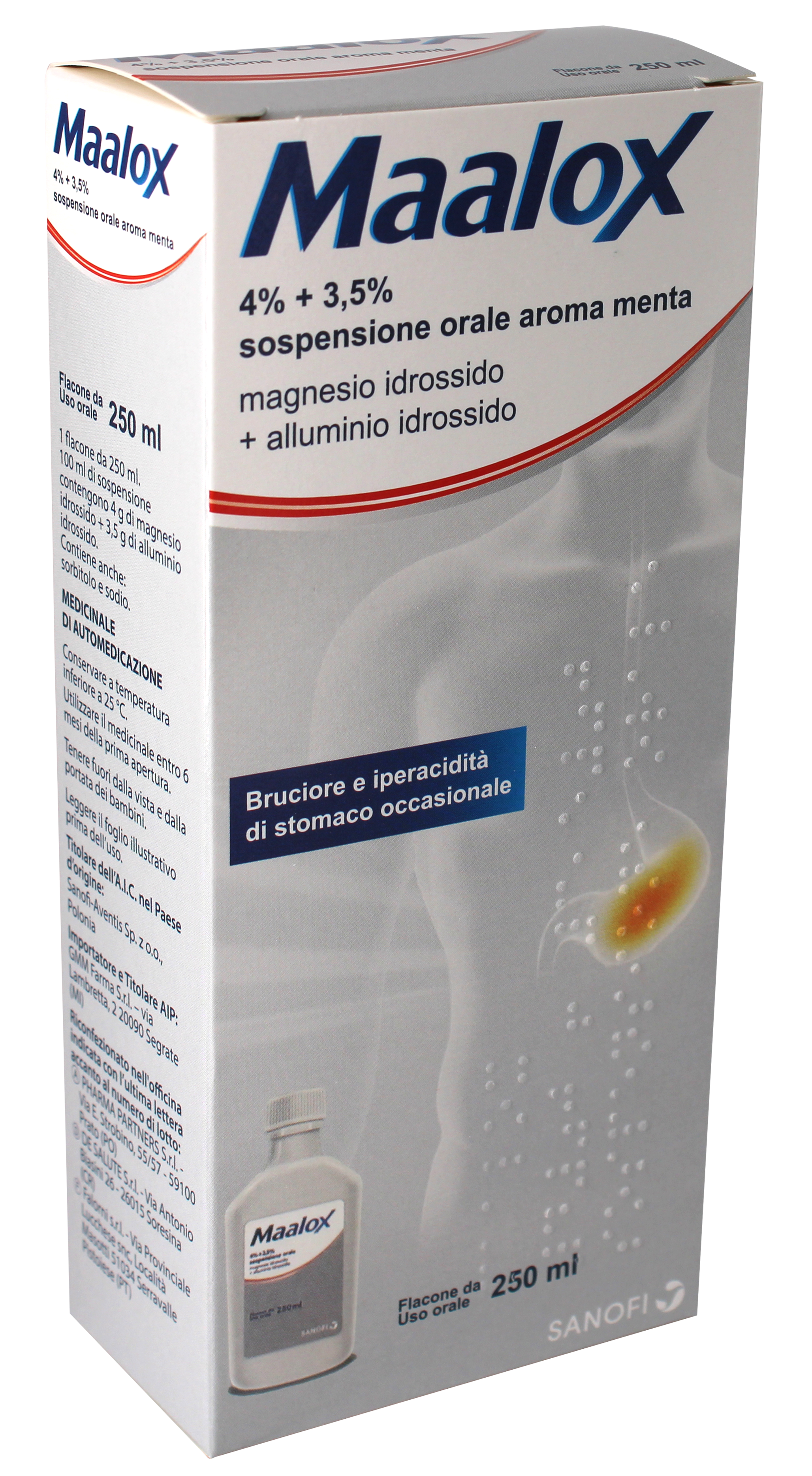 MAALOX*OS SOSP 250ML 4%+3,5% - Farmacia Artemisia di Montecuollo Dott. Angelo snc