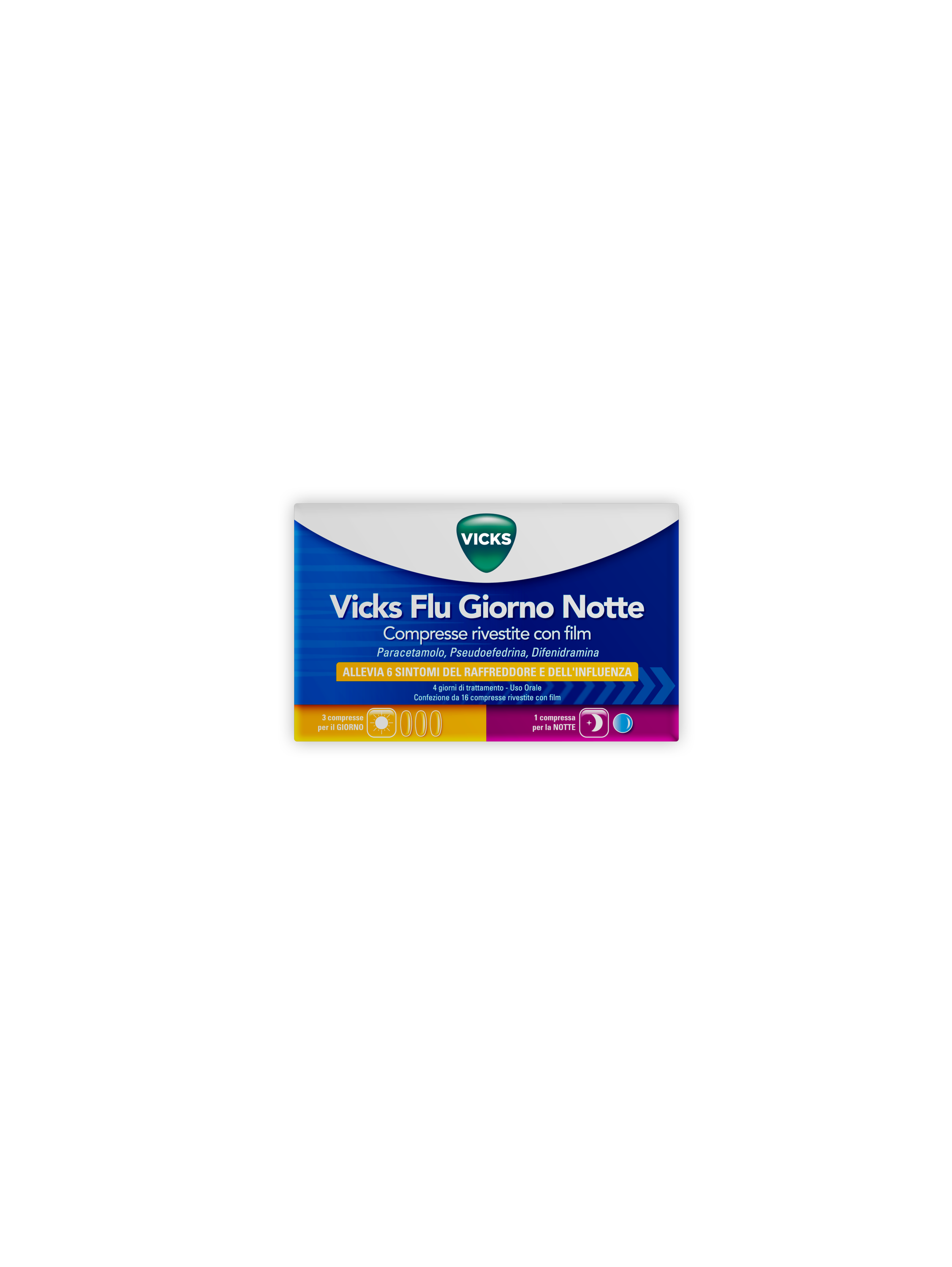 VICKS FLU GIORNO NOTTE*12+4CPR - Farmacia Artemisia di Montecuollo Dott. Angelo snc