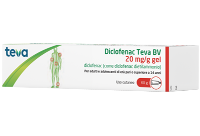 DICLOFENAC TEVA*GEL 60G 20MG/G - Farmacia Artemisia di Montecuollo Dott. Angelo snc