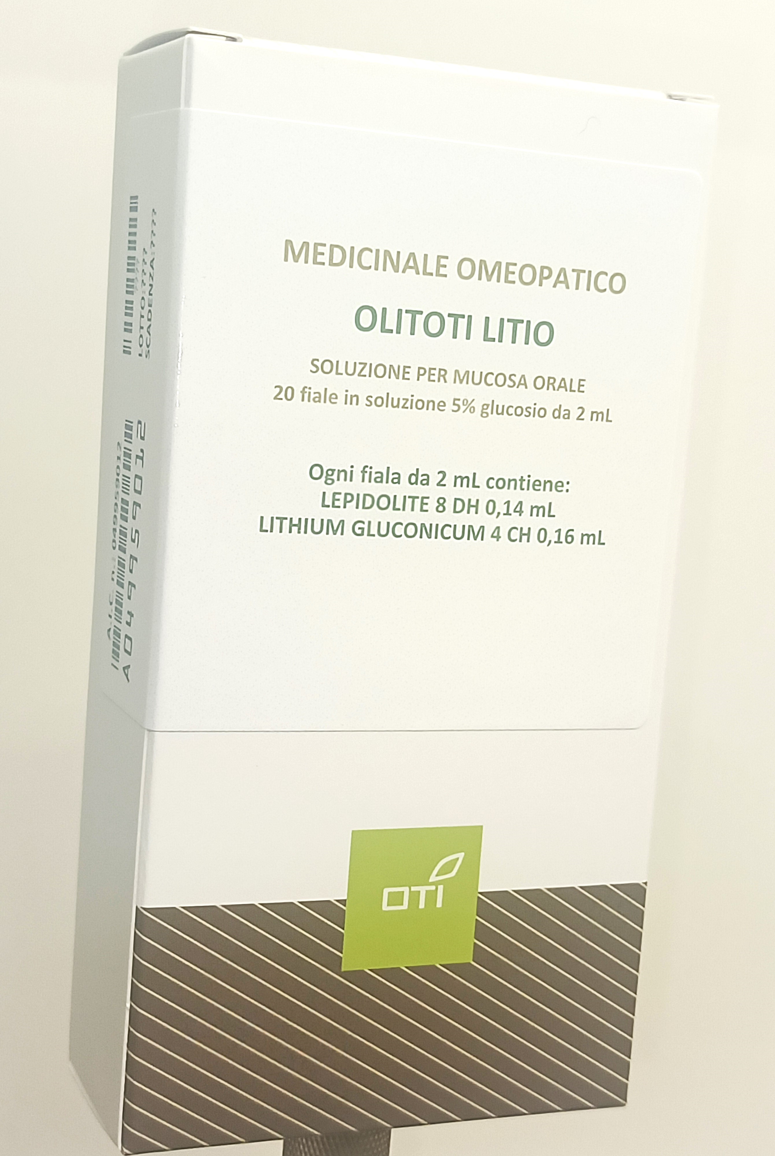 OLITOTI LITIO*OS 20F 5% 2ML - Farmacia Artemisia di Montecuollo Dott. Angelo snc
