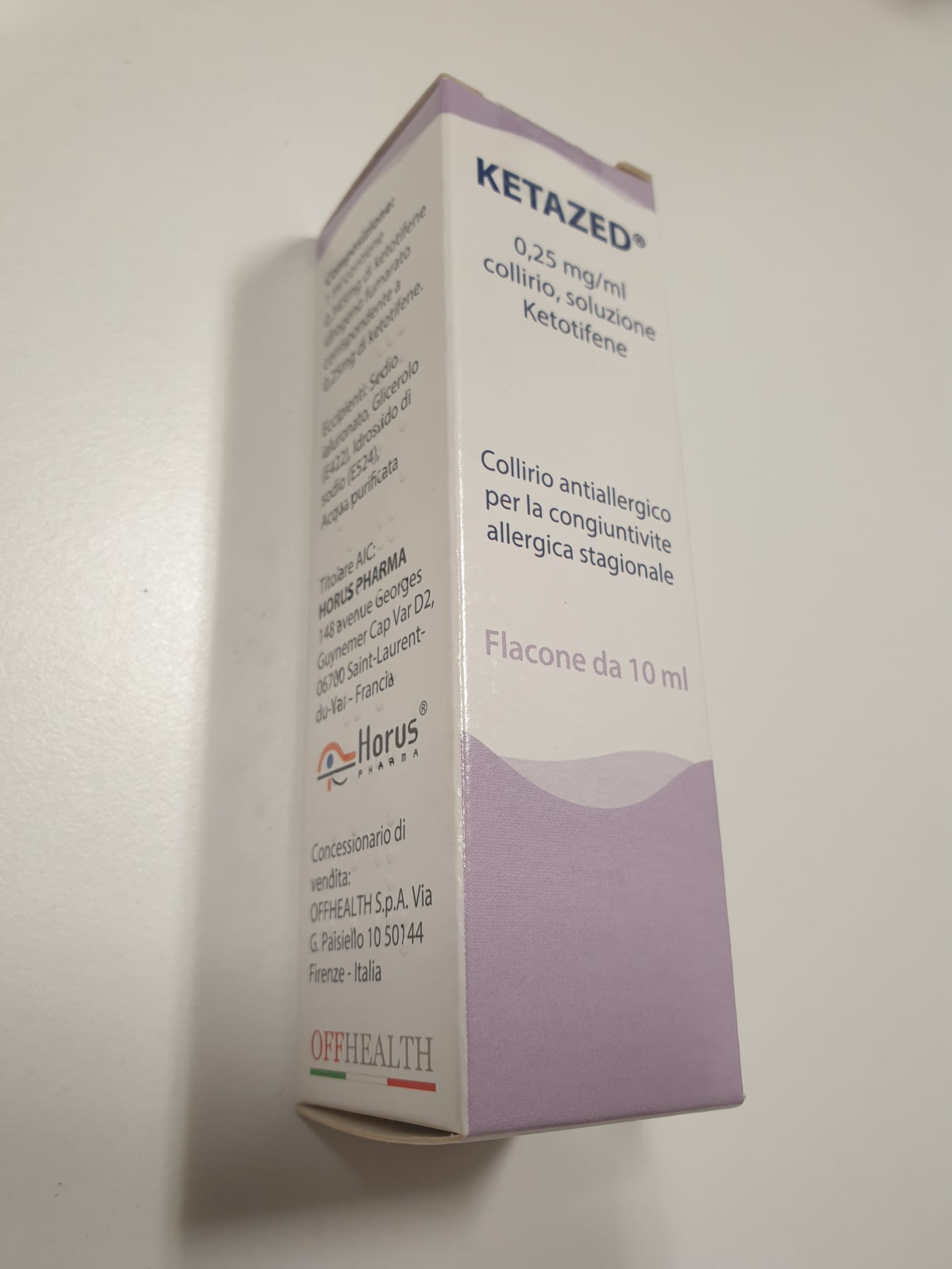 KETAZED*COLL 1FL 10ML0,25MG/ML - Farmacia Artemisia di Montecuollo Dott. Angelo snc