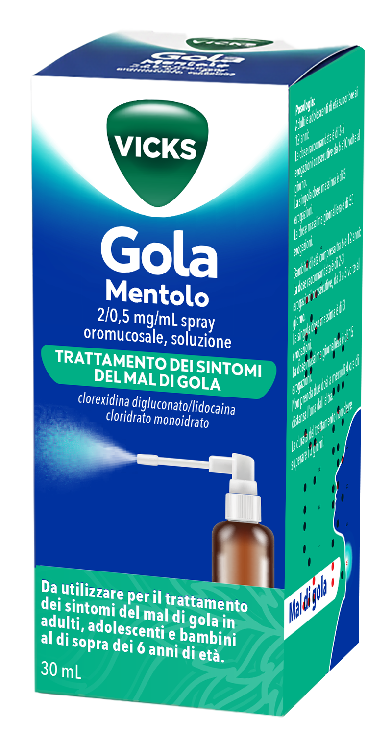 VICKS GOLA*SPR 30ML 2MG+0,5MG - Farmacia Artemisia di Montecuollo Dott. Angelo snc