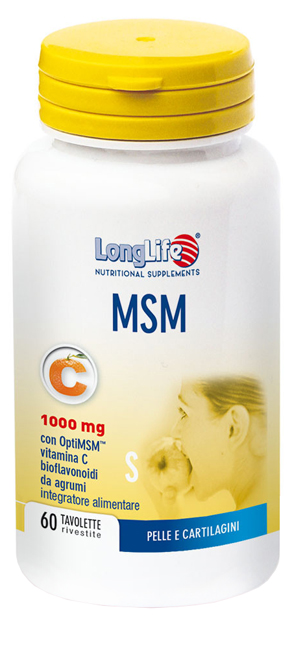LONGLIFE MSM 1000 MG 60 TAVOLETTE - Farmacia Artemisia di Montecuollo Dott. Angelo snc