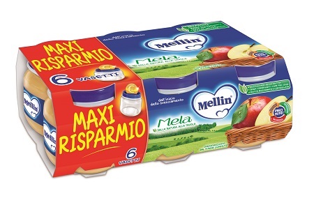 MELLIN OMOGENEIZZATO MELA 100 G 6 PEZZI - Farmacia Artemisia di Montecuollo Dott. Angelo snc