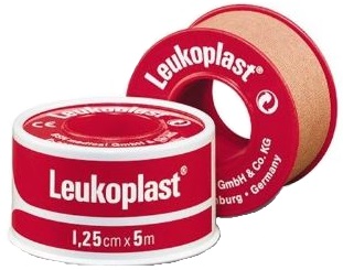 CEROTTO CHIRURGICO PER FISSAGGIO MEDICAZIONI IN ROCCHETTO LEUKOPLAST SUPPORTO VISCOSA COLOR PELLE MASSA ADESIVA CAUCCIU' OSSIDO DI ZINCO 1,25X500CM MUTUABILE - Farmacia Artemisia di Montecuollo Dott. Angelo snc