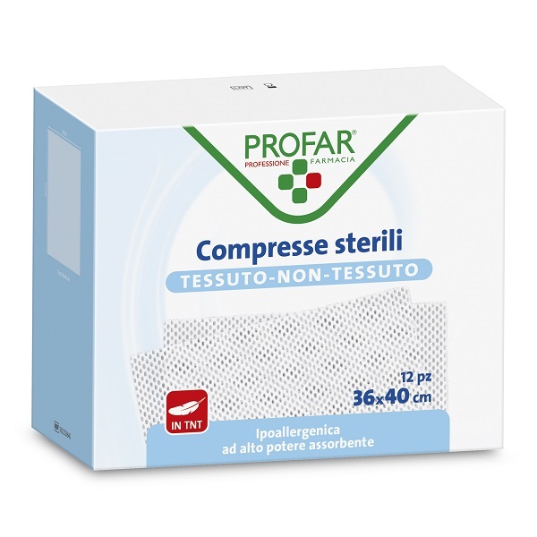 GARZA COMPRESSA TESSUTO NON TESSUTO 36X40 CM PROFAR - Farmacia Artemisia di Montecuollo Dott. Angelo snc