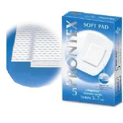 GARZA PRONTEX SOFT PAD COMPRESSA 5X7 CM 5 PEZZI - Farmacia Artemisia di Montecuollo Dott. Angelo snc