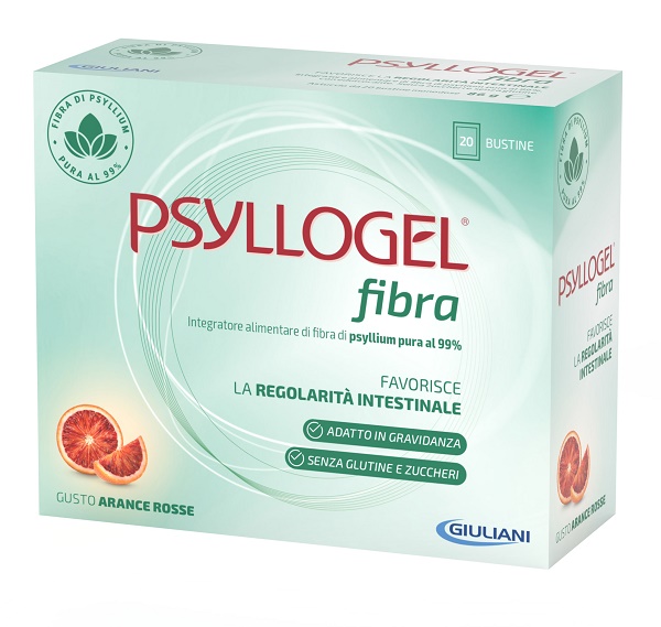 PSYLLOGEL FIBRA ARANCE ROSSE 20 BUSTINE - Farmacia Artemisia di Montecuollo Dott. Angelo snc