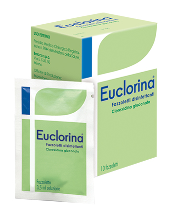 DISINFETTANTE FAZZOLETTO PER MEDICAZIONE EUCLORINA 10 PEZZI - Farmacia Artemisia di Montecuollo Dott. Angelo snc