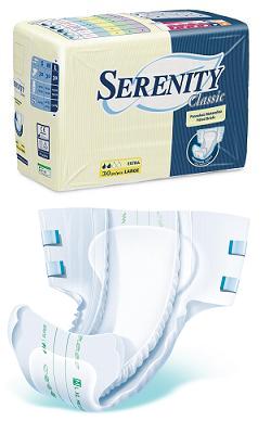 PANNOLONE PER INCONTINENZA SERENITY CLASSIC SUPERDRY FORMATO EXTRA LARGE 30 PEZZI - Farmacia Artemisia di Montecuollo Dott. Angelo snc