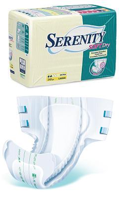 PANNOLONE PER INCONTINENZA SERENITY SOFTDRY FORMATO EXTRA TAGLIA MEDIUM 30 PEZZI - Farmacia Artemisia di Montecuollo Dott. Angelo snc