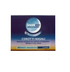 CEROTTO NASALE SNOREEZE GRANDE 10 PEZZI - Farmacia Artemisia di Montecuollo Dott. Angelo snc