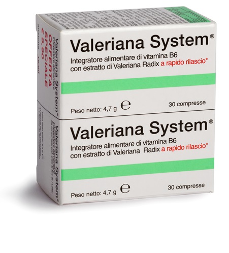 VALERIANA SYSTEM 30 COMPRESSE + 30 COMPRESSE - Farmacia Artemisia di Montecuollo Dott. Angelo snc