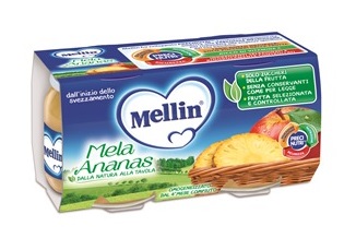 MELLIN OMOGENEIZZATO MELA ANANAS 100 G 2 PEZZI - Farmacia Artemisia di Montecuollo Dott. Angelo snc