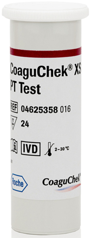 STRISCE REATTIVE PER DISPOSITIVO AUTODIAGNOSTICO COAGUCHEK XS PT TEST 24 PEZZI - Farmacia Artemisia di Montecuollo Dott. Angelo snc
