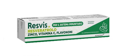 RESVIS XR ALFASIGMA 20 COMPRESSE EFFERVESCENTI DA 4 G - Farmacia Artemisia di Montecuollo Dott. Angelo snc