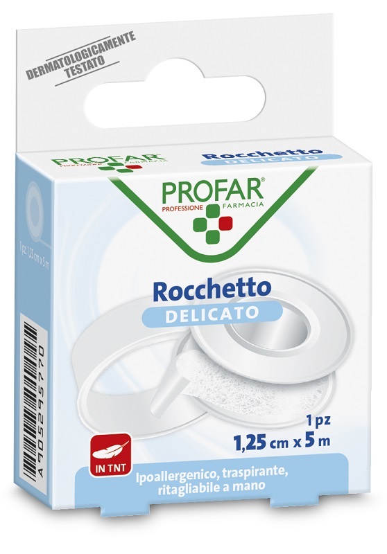 CEROTTO ROCCHETTO TESSUTO NON TESSUTO DELICATO CM 1,25X5 M PROFAR - Farmacia Artemisia di Montecuollo Dott. Angelo snc