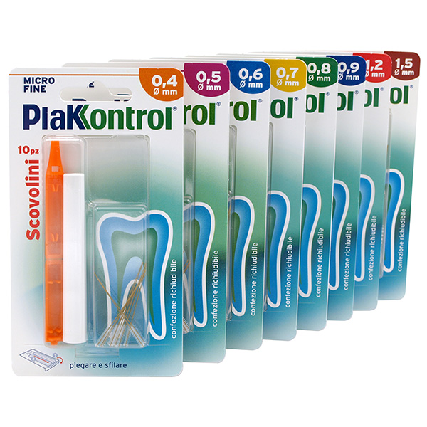 PLAKKONTROL MINIGRIP SCOVOLINO 0,6 MM 10 PEZZI - Farmacia Artemisia di Montecuollo Dott. Angelo snc