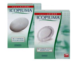 ICOPIUMA GARZA COMPRESSA OCULARE DI COTONE 10 PEZZI - Farmacia Artemisia di Montecuollo Dott. Angelo snc