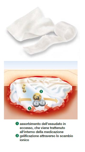 MEDICAZIONE STERILE IN ALGINATO DI CALCIO COMPRESSA SUPRASORB A 5X5 CM 10 PEZZI - Farmacia Artemisia di Montecuollo Dott. Angelo snc