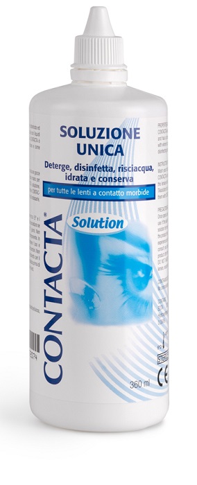 SOLUZIONE UNICA ISOTONICA PER LENTI A CONTATTO CONTACTA DA 360 ML - Farmacia Artemisia di Montecuollo Dott. Angelo snc