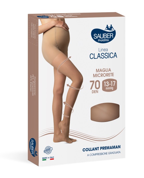 SAUBER COLLANT PREMAMAN 140 DENARI MAGLIA MICRORETE NEUTRO BEIGE 4 LINEA CLASSICA - Farmacia Artemisia di Montecuollo Dott. Angelo snc