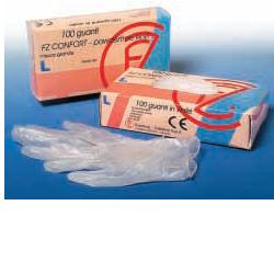 GUANTO IN VINILE CONFORT MISURA EXTRA LARGE ANTIADERENTE BIOCOMPATIBILE UTILIZZABILE ANCHE A CONTATTO CON SOSTANZE ALIMENTARI 100 PEZZI SENZA POLVERE - Farmacia Artemisia di Montecuollo Dott. Angelo snc