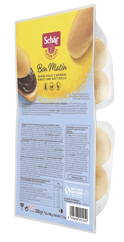 SCHAR BON MATIN PANINI DOLCI E MORBIDI SENZA LATTOSIO 2 PEZZI DA 100 G - Farmacia Artemisia di Montecuollo Dott. Angelo snc