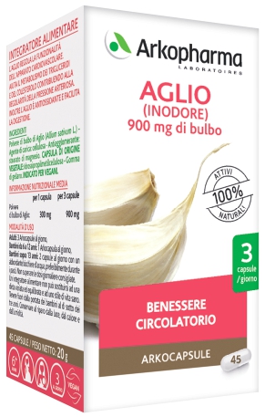 ARKO CAPSULE AGLIO 45 CAPSULE - Farmacia Artemisia di Montecuollo Dott. Angelo snc