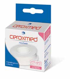 CEROTTO ADESIVO IN ROCCHETTO CEROXMED IN TESSUTO NON TESSUTO AERATO IPOALLERGENICO BIANCO 500X1,25 CM 1 PEZZO - Farmacia Artemisia di Montecuollo Dott. Angelo snc