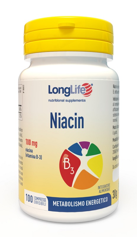 LONGLIFE NIACIN 100 MG 100 COMPRESSE DIVISIBILI - Farmacia Artemisia di Montecuollo Dott. Angelo snc