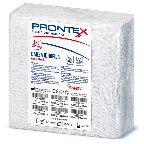 PRONTEX GARZA 30X30CM 1KG - Farmacia Artemisia di Montecuollo Dott. Angelo snc