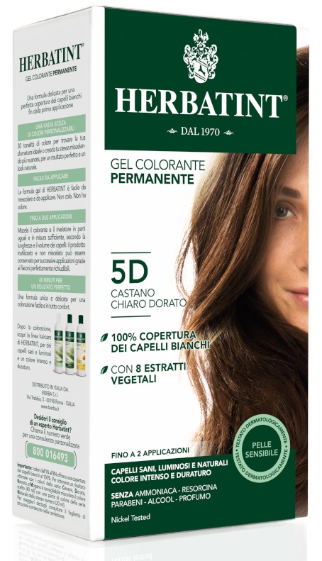 HERBATINT 5D CASTANO CHIARO DORATO 150 ML - Farmacia Artemisia di Montecuollo Dott. Angelo snc