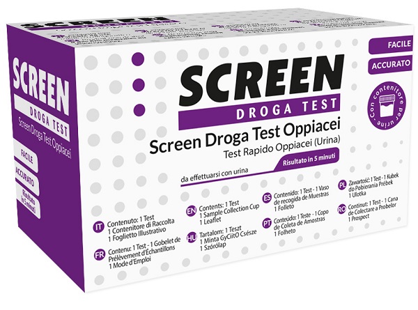 SCREEN DROGA TEST OPPIACEI TEST ANTIDROGA CON CONTENITORE URINA - Farmacia Artemisia di Montecuollo Dott. Angelo snc