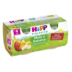 HIPP BIO FRUTTA GRATTUGGIATA MELA BANANA 4X100 G - Farmacia Artemisia di Montecuollo Dott. Angelo snc