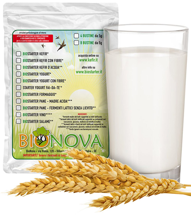 BIOSTARTER PER KEFIR 4 X 5 G - Farmacia Artemisia di Montecuollo Dott. Angelo snc